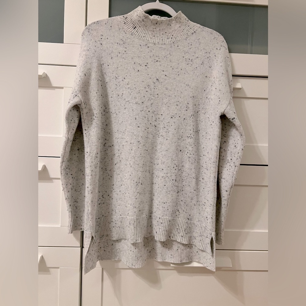 Loft Flecked Turtleneck Tunic Sweater - Picture 4 of 9
